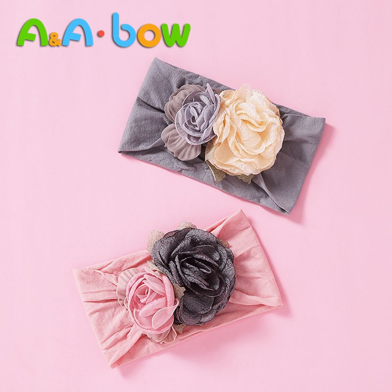 1PC Cute Baby Headwear Boys Girls Hair Band Bow Headbands knitting Hairband Gift