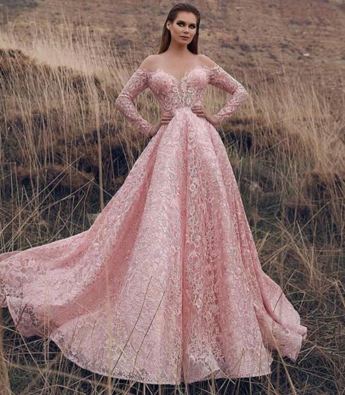 pink engagement dress