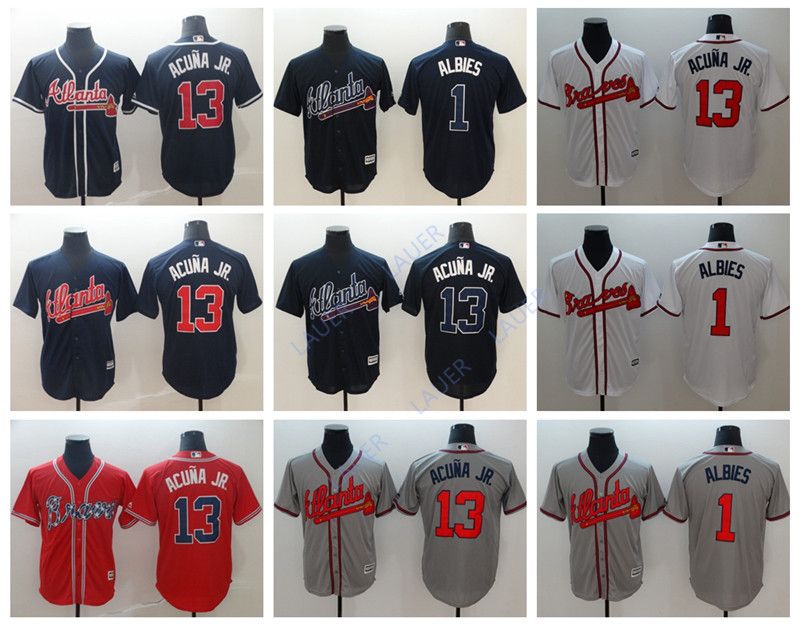 Ozzie Albies Stitched Baseball Jerseys 