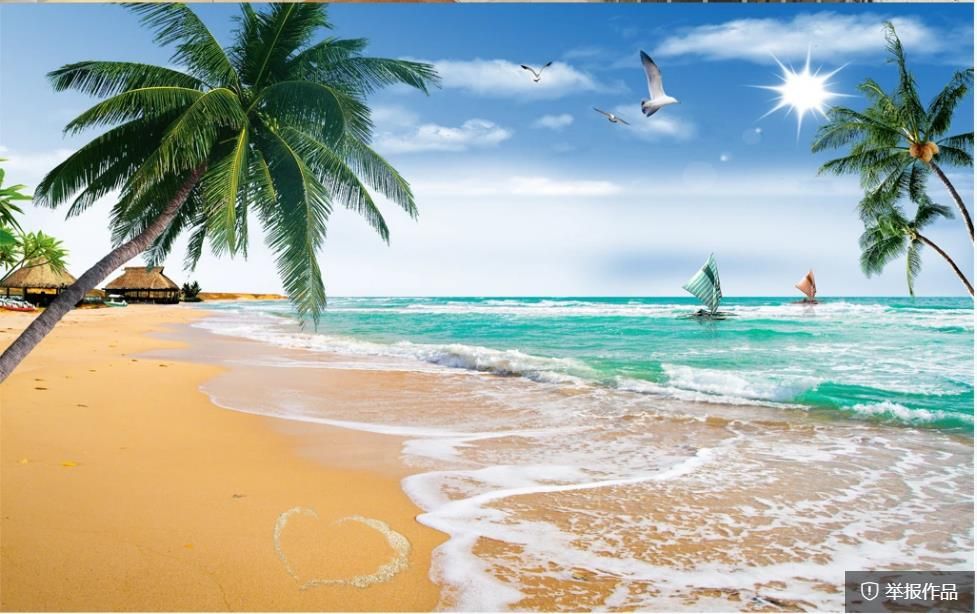 3d fondo de pantalla personalizado Playa Los fondos de pantalla de TV de pared murales de 3d fondo de pantalla personalizado Playa Los fondos de pantalla de TV de pared murales de