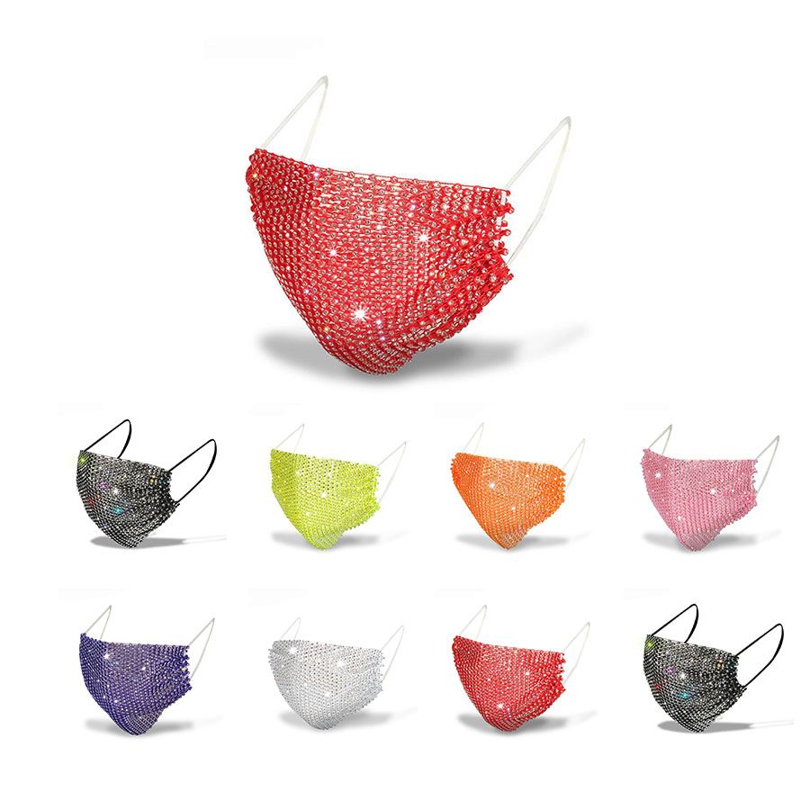 Wholesale Designer Face Mask 2021 Fashion Female Masks With Drill Sun