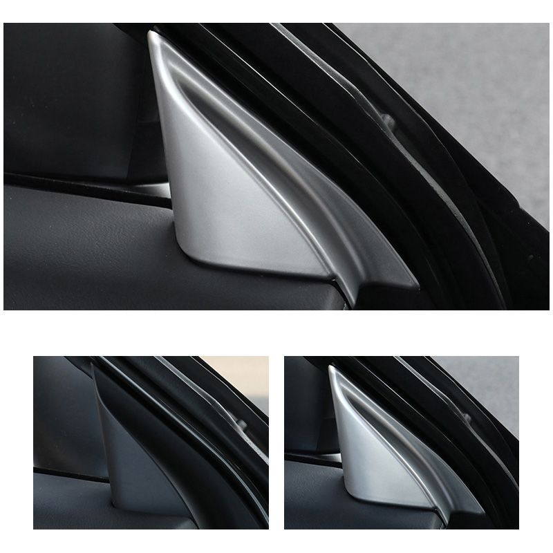 Interior Front Upper Triangle A Pillar Cover Trim ABS 2pcs For Mazda CX-5 2018