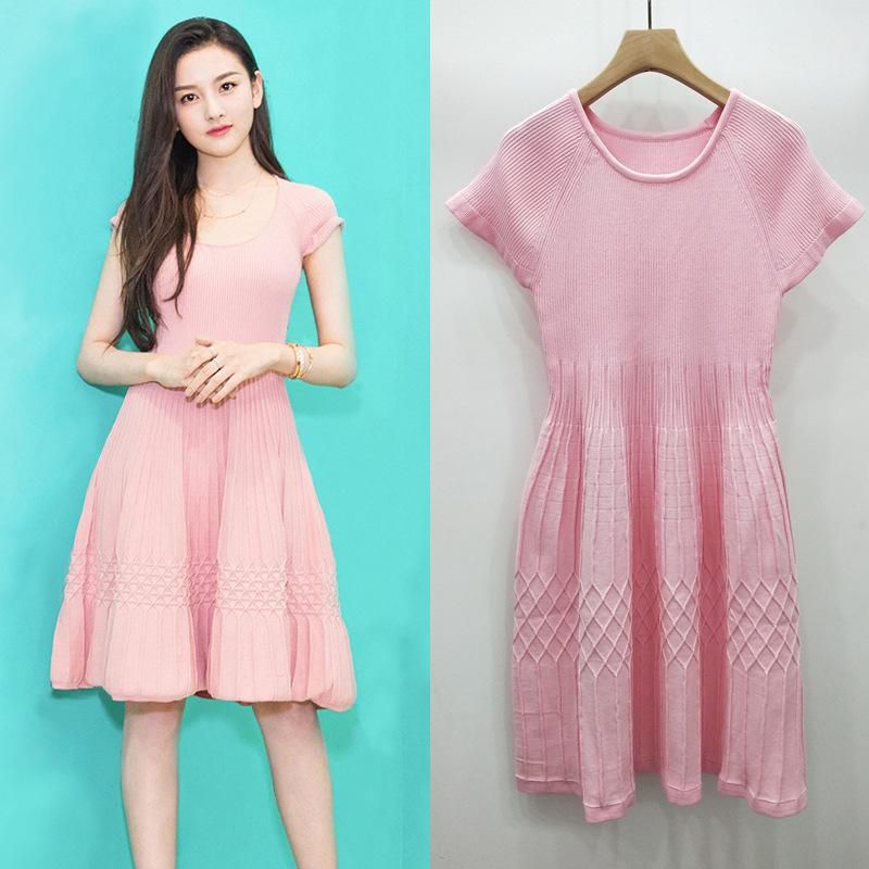 pink frock women