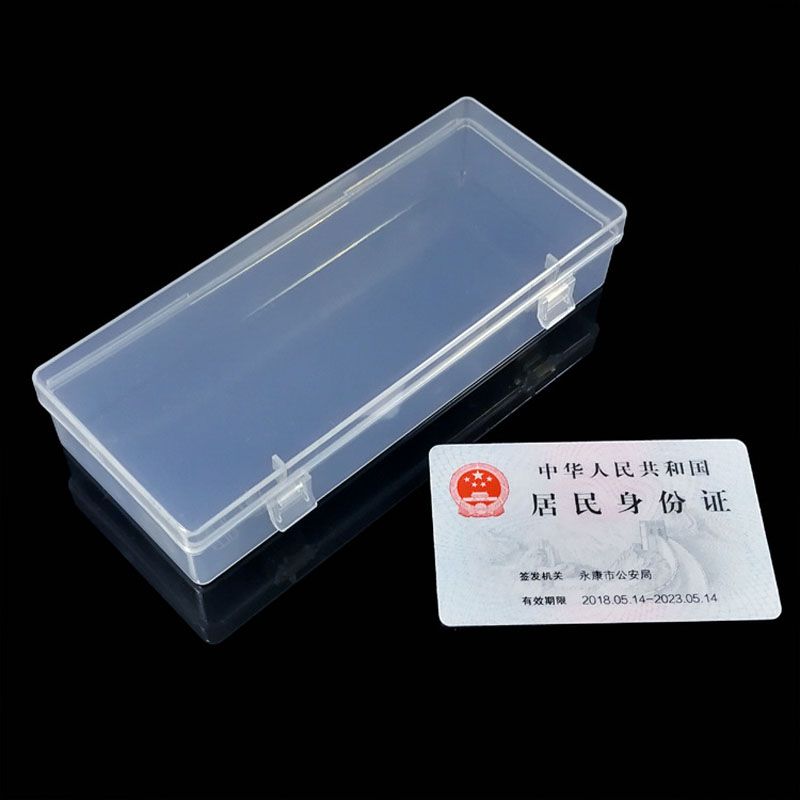 015-02027 Caja de almacenamiento multi-cuadrado Caja de plástico transparente Joyería 