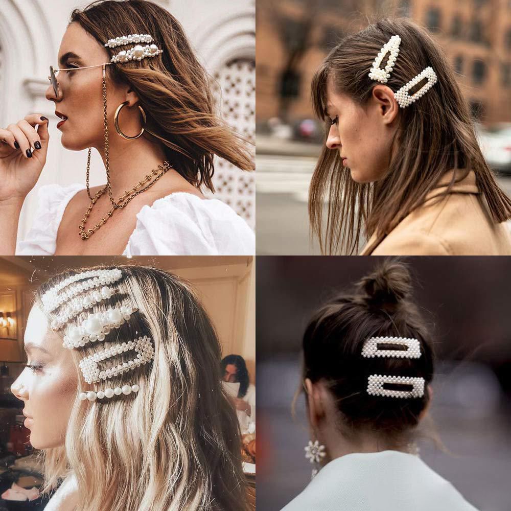 2020 Women Hairpins Hair Clips Pearl Bobby Pins Side Clips