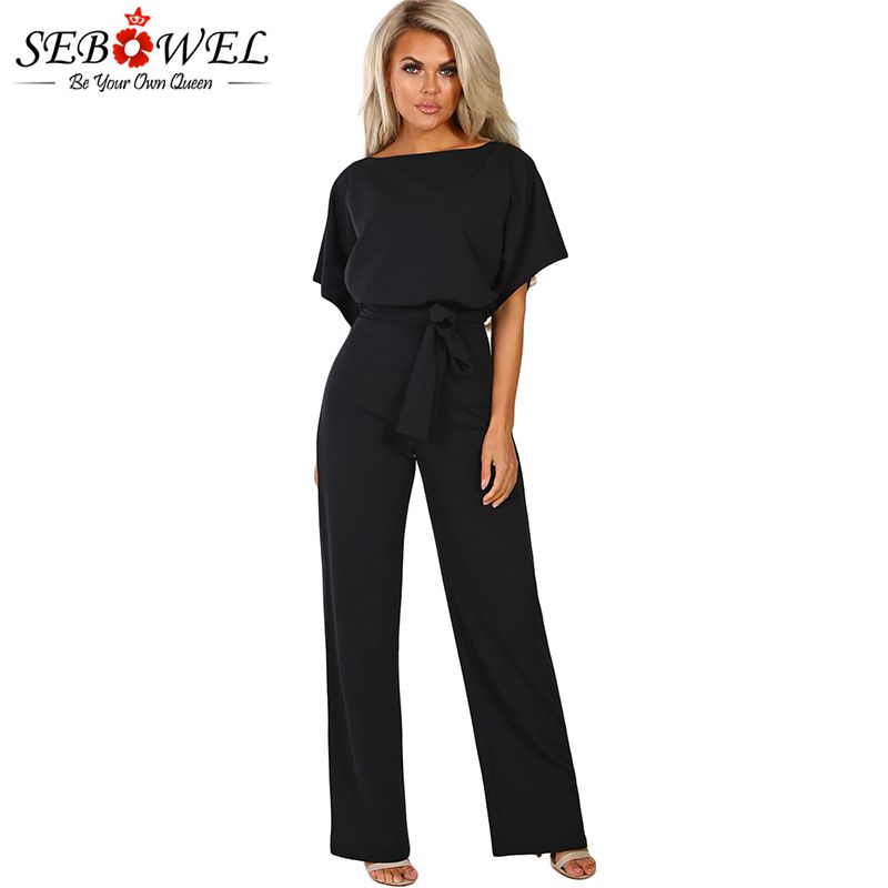 black wide leg jumpsuit outfit