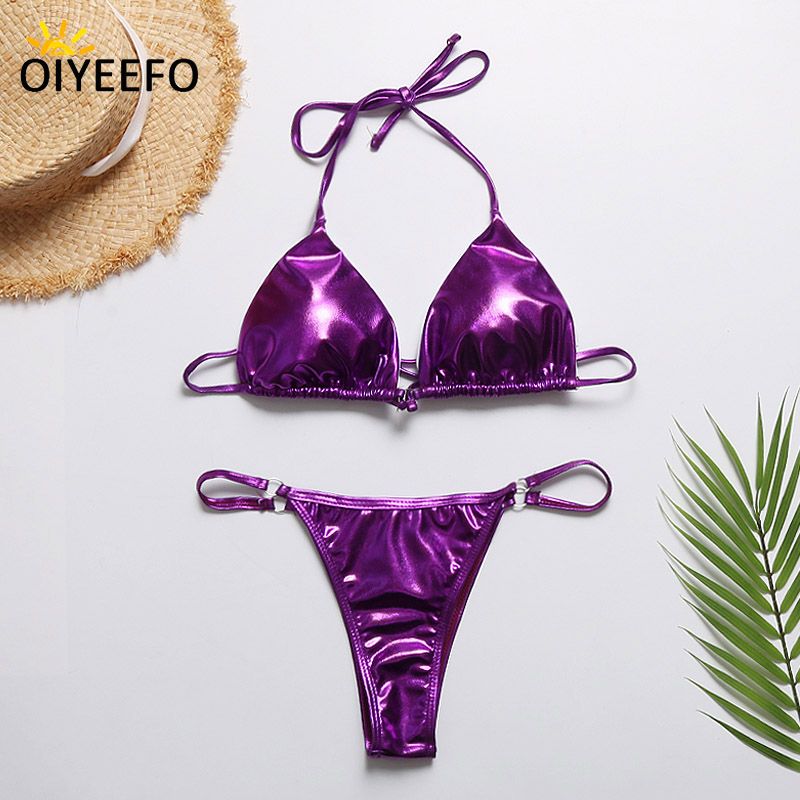 purple and gold swimsuit