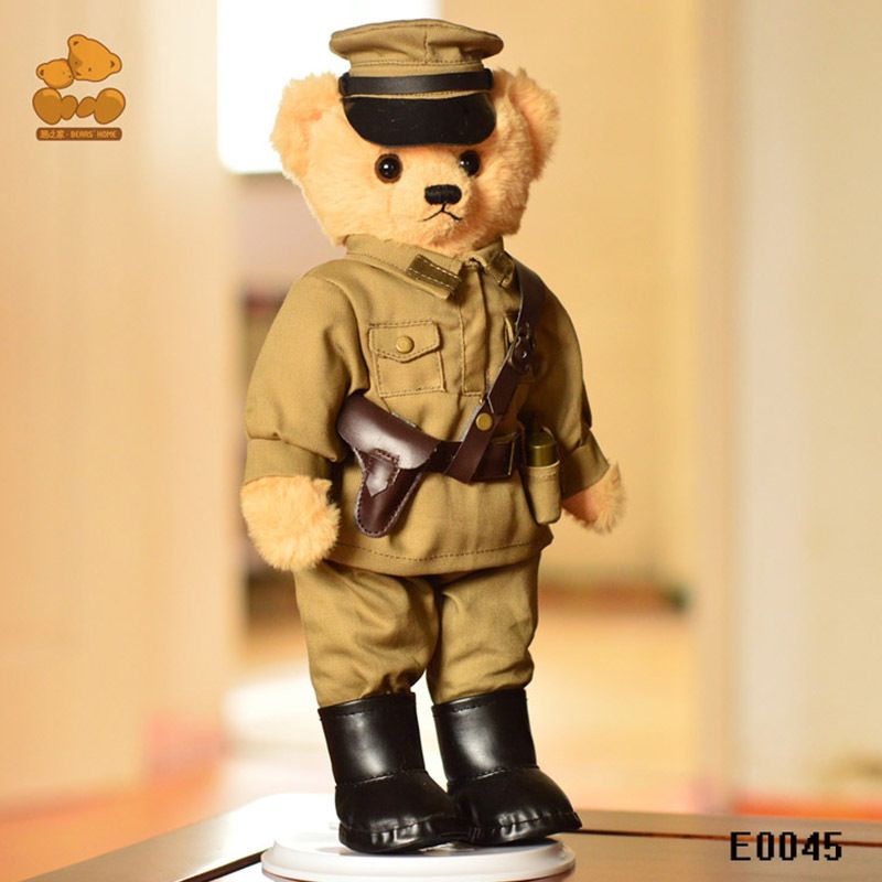oso de peluche militar