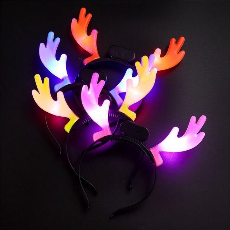 plastic deer antlers headband