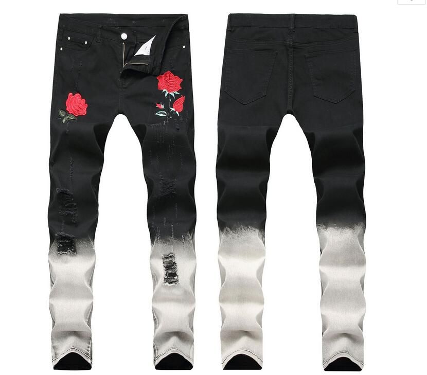 black white jeans