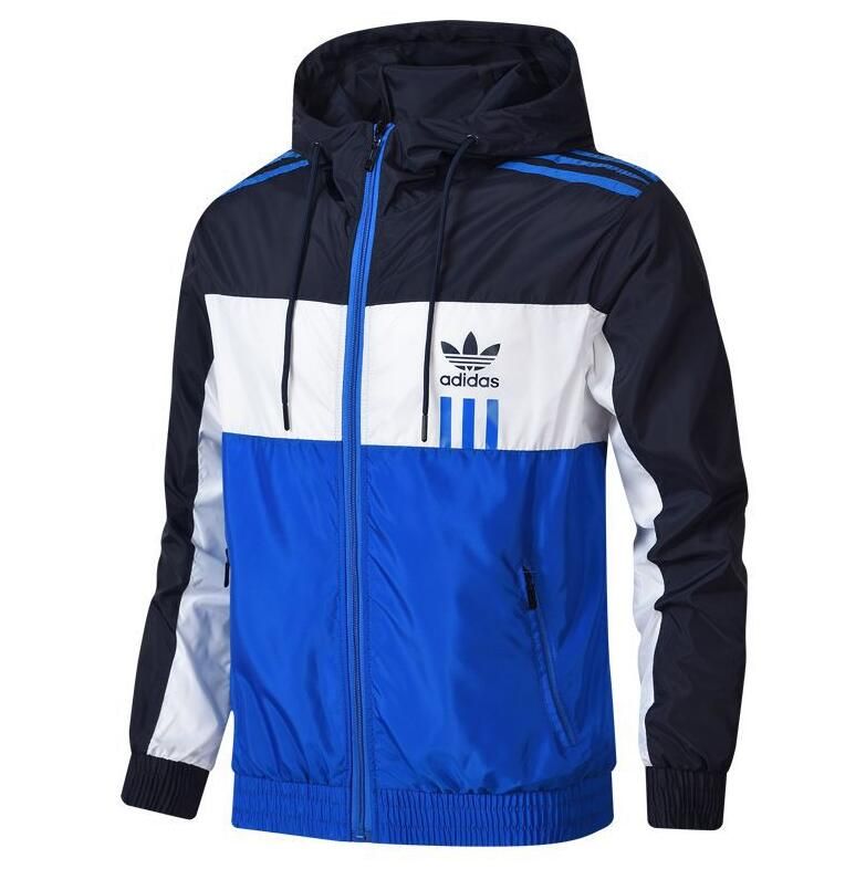 the brand with the three stripes jacket