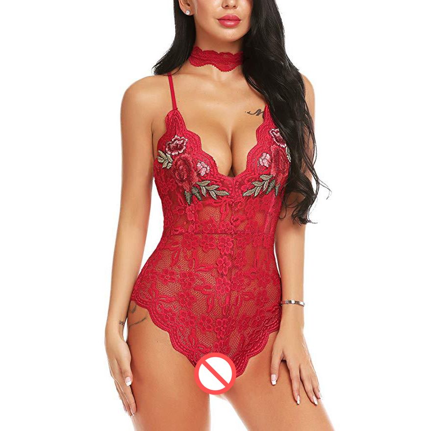 lace flower bodysuit
