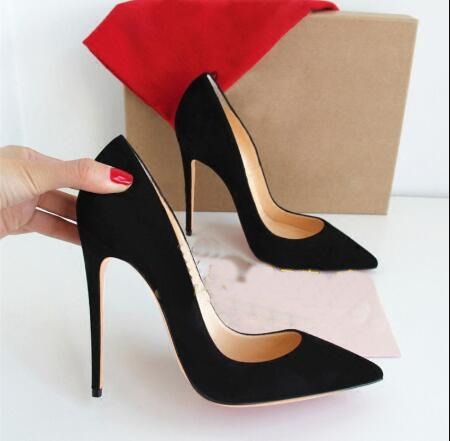 Compre Mulheres Moda Sapatos Pretos De Camurça Ponto Dedo Do Pé Saltos Finos Saltos Altos Bombas Estiletes Sapatos Para As Mulheres 120 Milímetros De Red_bottom_shoes88, $0,73 | Pt.Dhgate.Com