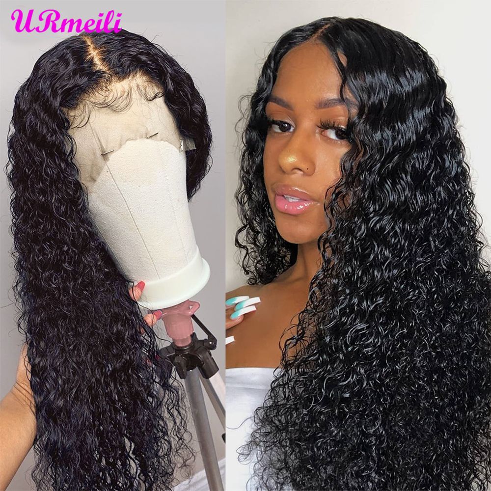 Mongolian Kinky Curly Human Hair Wigs 13 4 Lace Frontal Wig 150