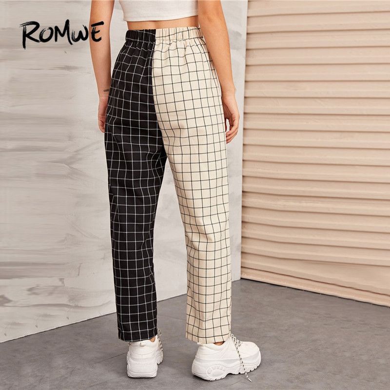 Romwe Womens High Waist Wide Leg Palazzo Loose Casual Pants Romwe Womens High Waist Wide Leg Palazzo Loose Casual Pants