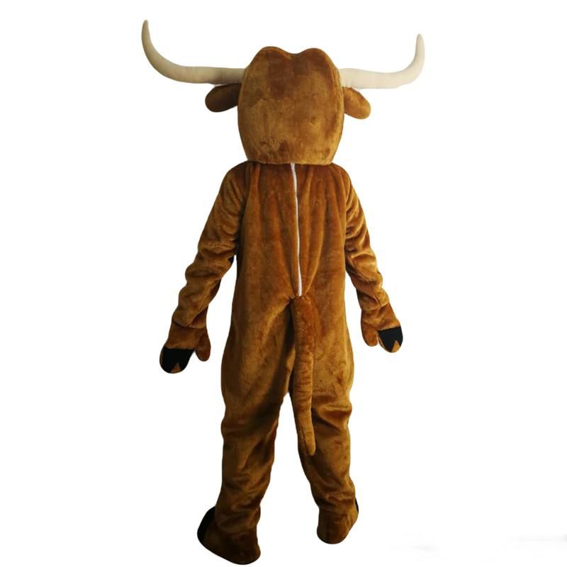 Longhorn Cattle Ankole-Watusi Mascot Costume Cartoon Character Adult Sz Real Picture