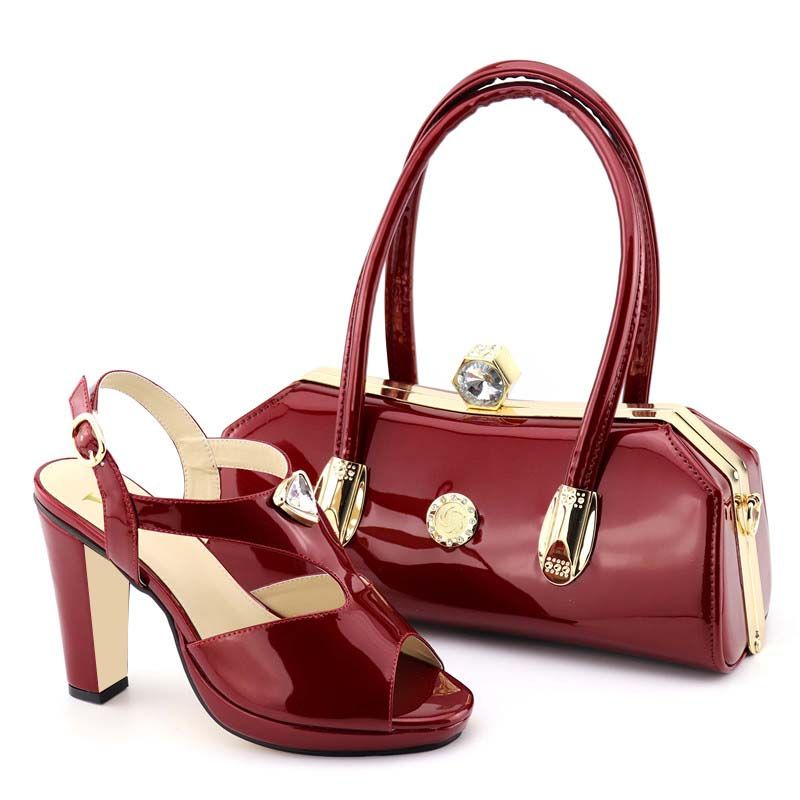 Acquista 19 Vino Rosso Di Colore Africano Abbinabile Scarpe E Borse Italiane Donne Signore Scarpe Italiane E Set Di Borse Decorate Con Strass A 54 62 Dal Mymuses Dhgate Com