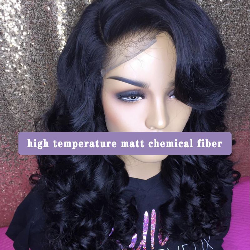 curly hair weave Long Wavy Black Wigs chemical fiber front lace wig female curly hair big wave Synthetic Wig for Women Natural Middle Part H curly hair weave Long Wavy Black Wigs chemical fiber front lace wig female curly hair big wave Synthetic Wig for Women Natural Middle Part H