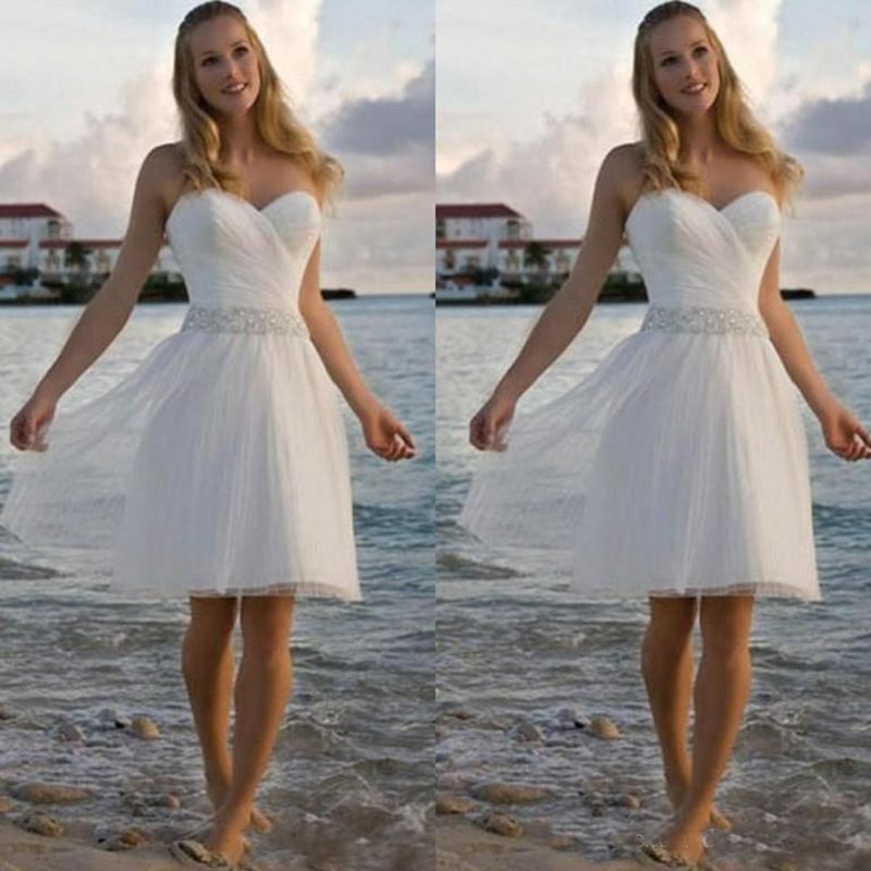 Discount High Quality Sweetheart Rhinestone Tulle Short Casual