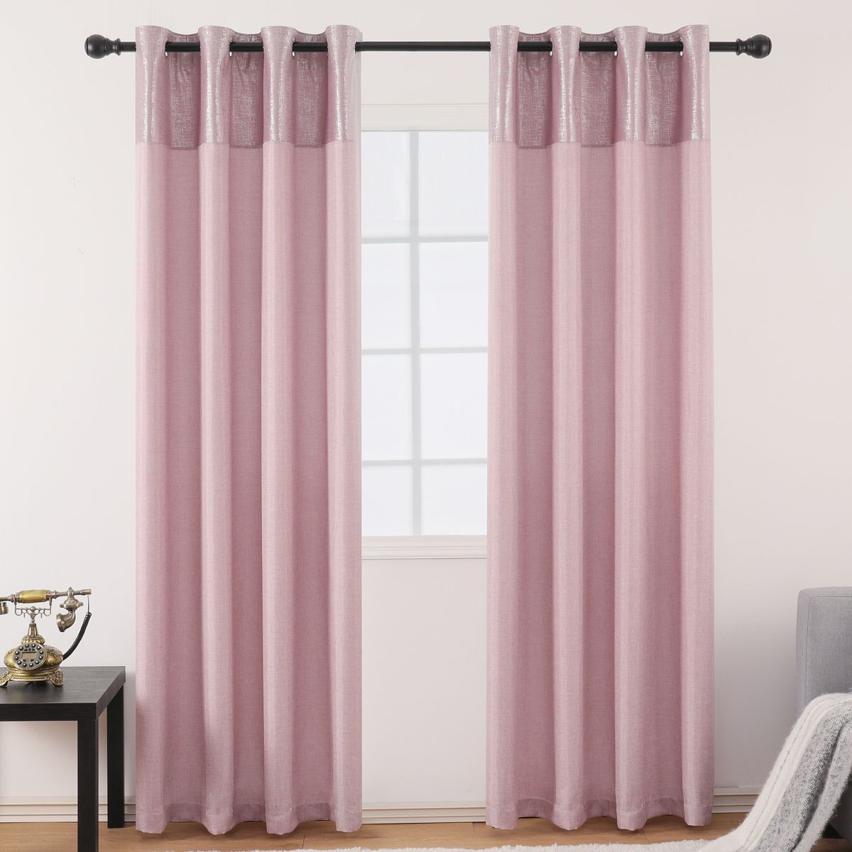 2019 Jarl Home Morgan Linen Curtains Liner For Bedroom Stitching