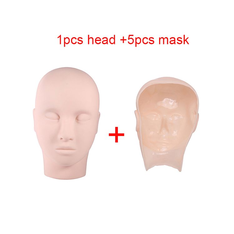 1pcs head with 5pcs mask