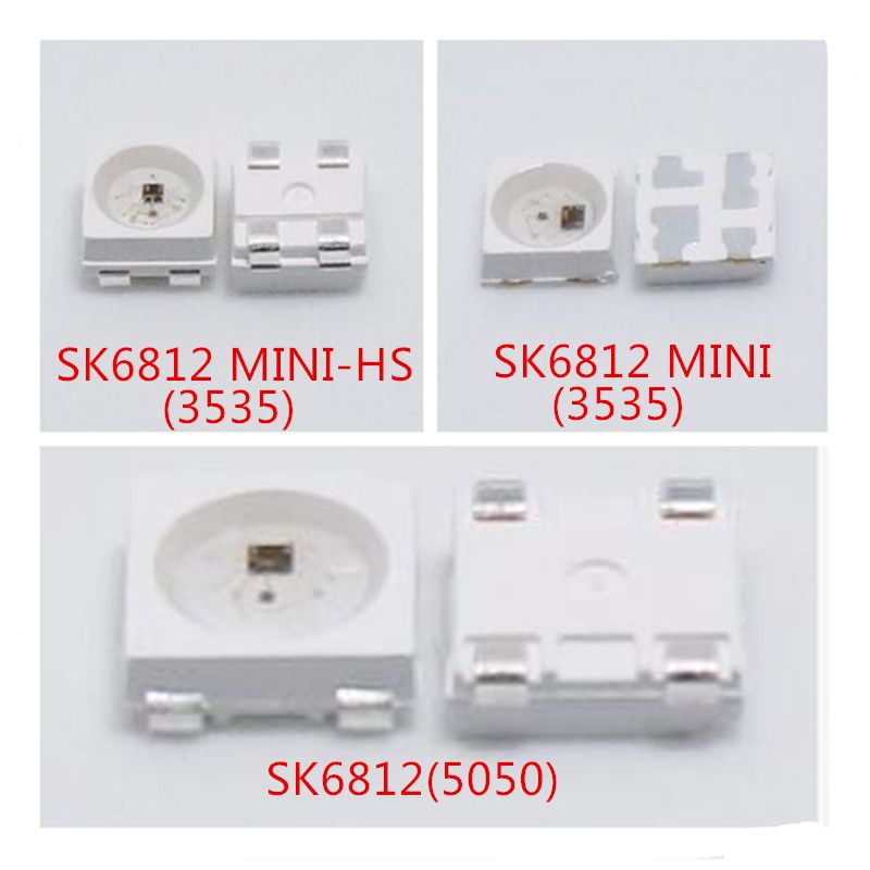SK6812 WS2812B RGBW RGBWW RGB 5050 Individually Addressable LED Chip light DC 5V SK6812 WS2812B RGBW RGBWW RGB 5050 Individually Addressable LED Chip light DC 5V