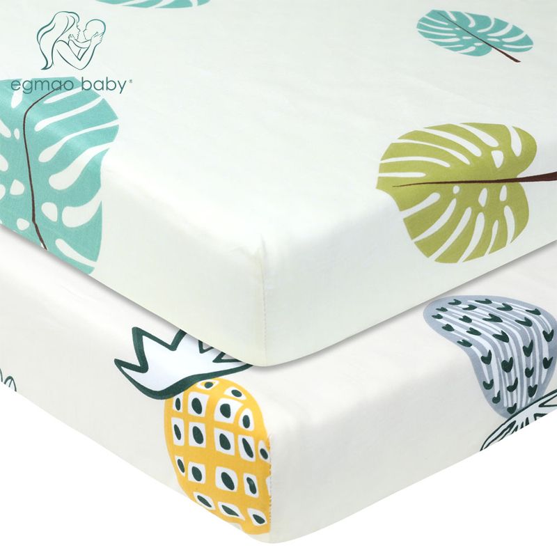 Stretchy Fitted Crib Sheets Portable Crib Mattress Topper For Baby