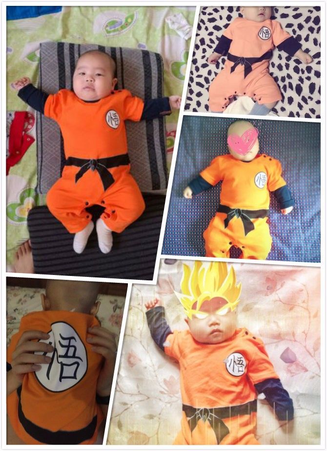 Dragon Ball Baby Rampers Newborn Baby Boys Ropa Son Goku Jumpsuit Bebes Disfraces De Halloween Para Baby Boy De 10,27 € | DHgate