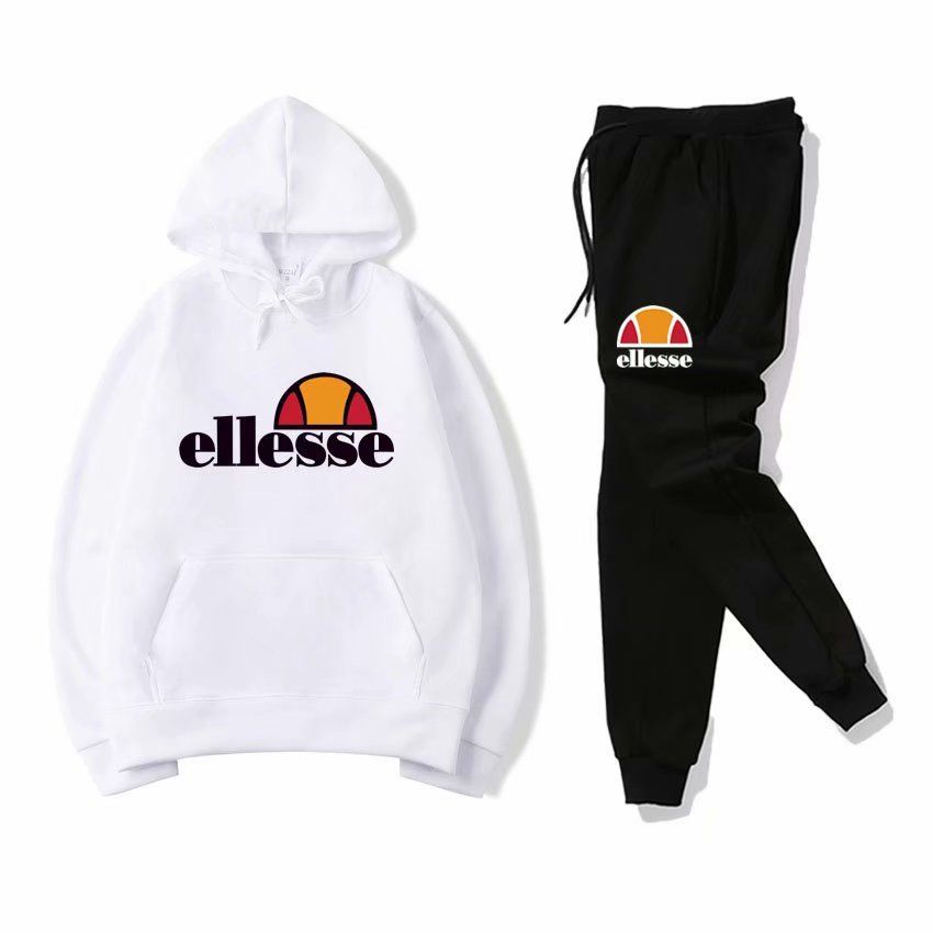 ellesse Hombres Ropa deportiva Sudadera con capucha sudaderas Negro Blanco Otoño Invierno deportivo