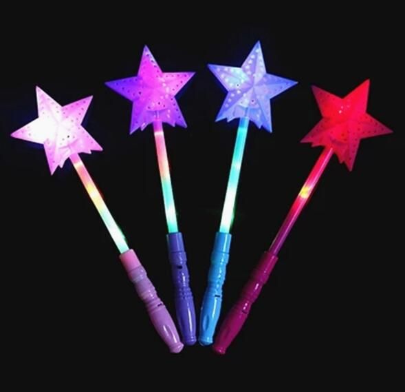 Best LED Magical Star Wand Flashing Lights up Glow Sticks Party Xmas HalloweenP