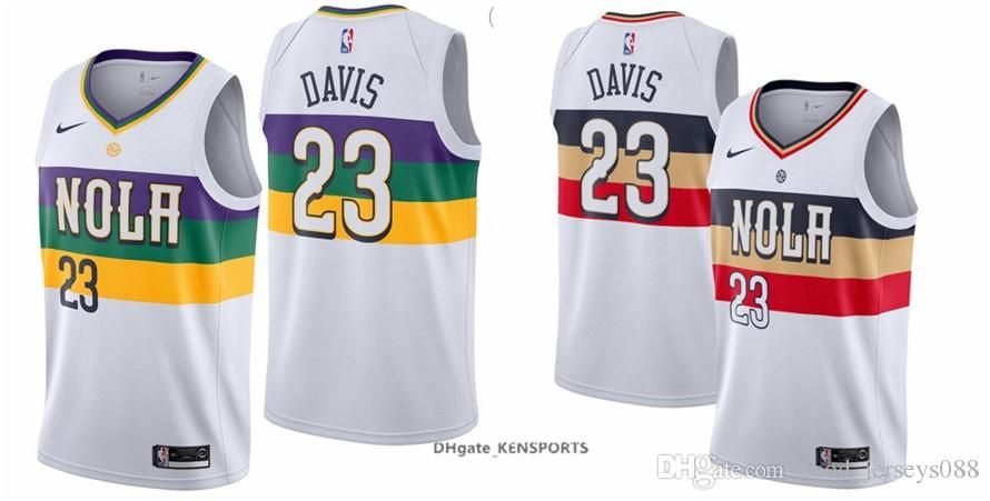 City Jerseys Style 23 Basketball Stitched White Men 2019 Davis Orleans Pelicans All Edition S-xxl New City Jerseys Style 23 Basketball Stitched White Men 2019 Davis Orleans Pelicans All Edition S-xxl New