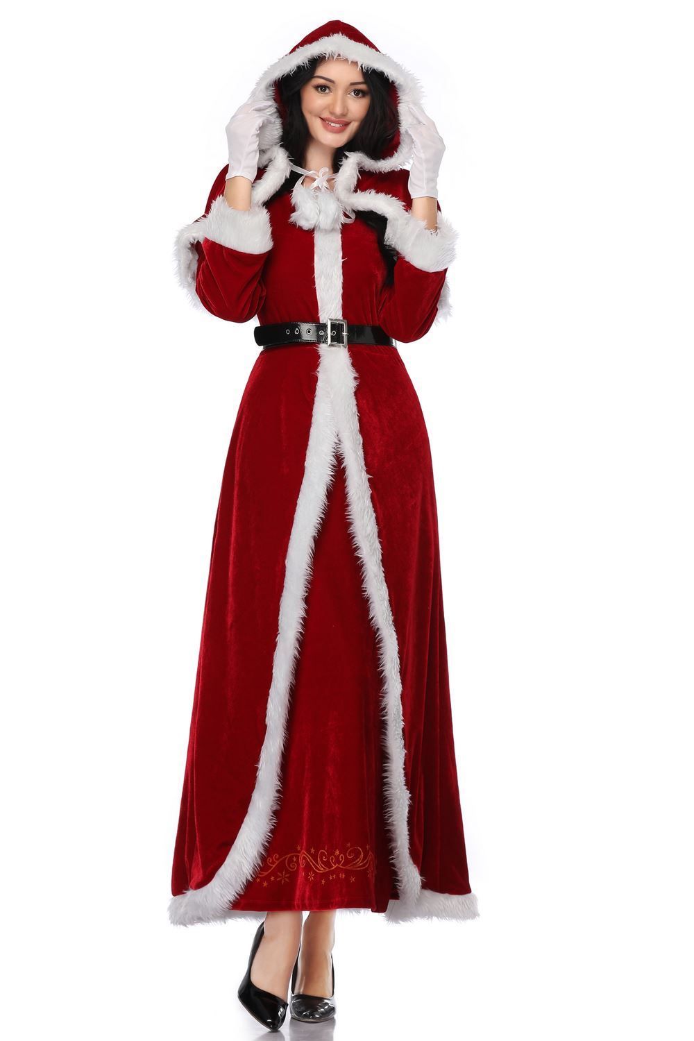 Miss Santa Costume Women's Mrs Claus 