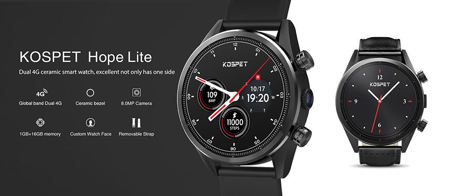 Suministro Al Por Mayor Kospet Hope Lite 4G LTE Mobile Smart Watch  Bluetooth Gps Cámara Android 7.1 1.3 Pulgadas De Pantalla Táctil IP67  Impermeable Reloj Deportivo De Murcia, 127,83 € | Es.DHgate.Com