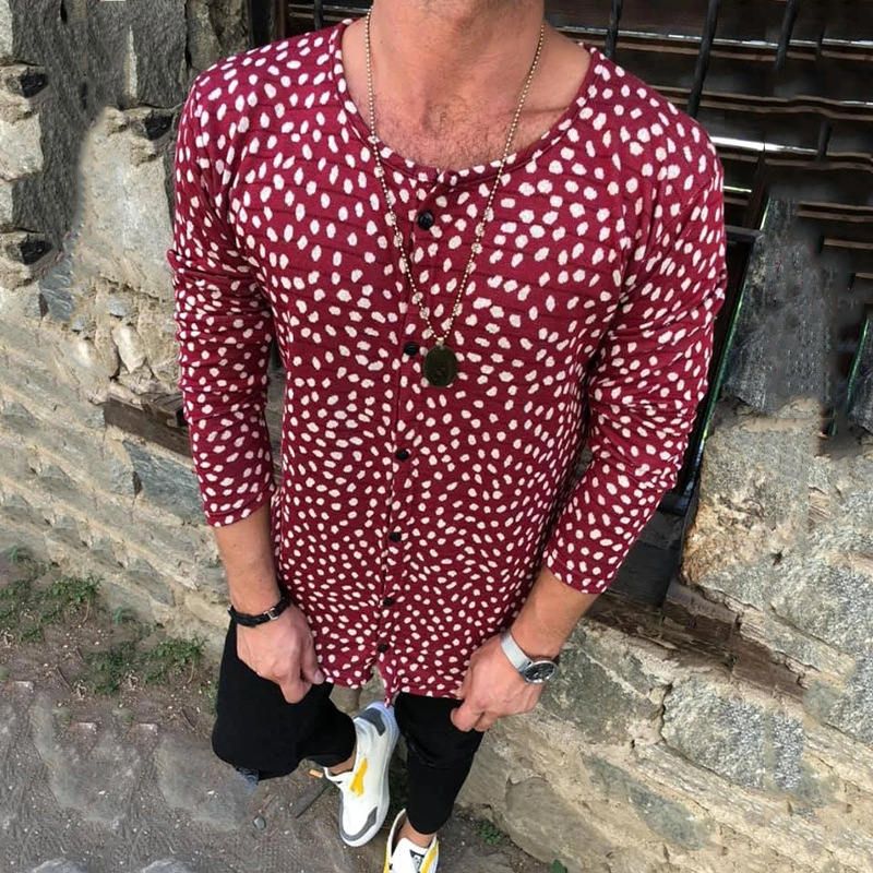 polka dot t shirt mens