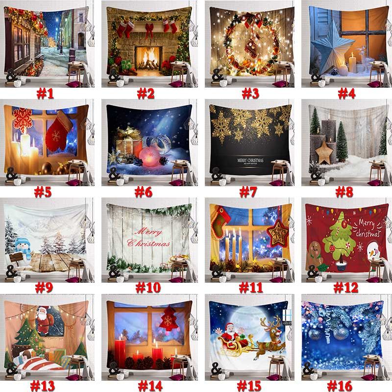 30 Styles Christmas Decorations Tapestry Santa Claus Wall Hanging