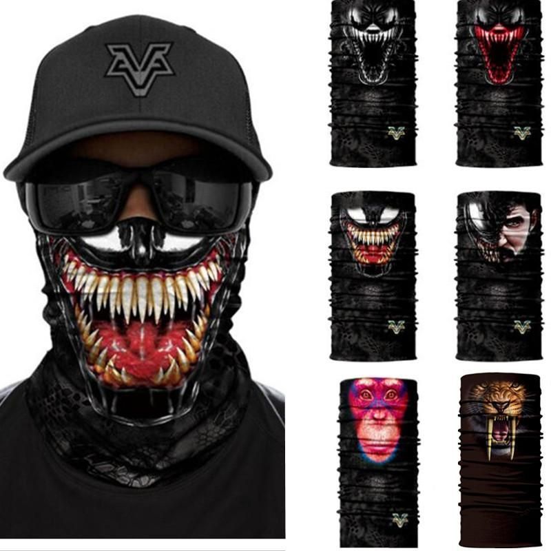 Halloween Face Mask Movie Venom Anime Hoodie Skull Seamless Balaclava Magic Scarf Headwear Outdoor Sports Bandanas Cycling Masks Neck Gaiter Halloween Face Mask Movie Venom Anime Hoodie Skull Seamless Balaclava Magic Scarf Headwear Outdoor Sports Bandanas Cycling Masks Neck Gaiter