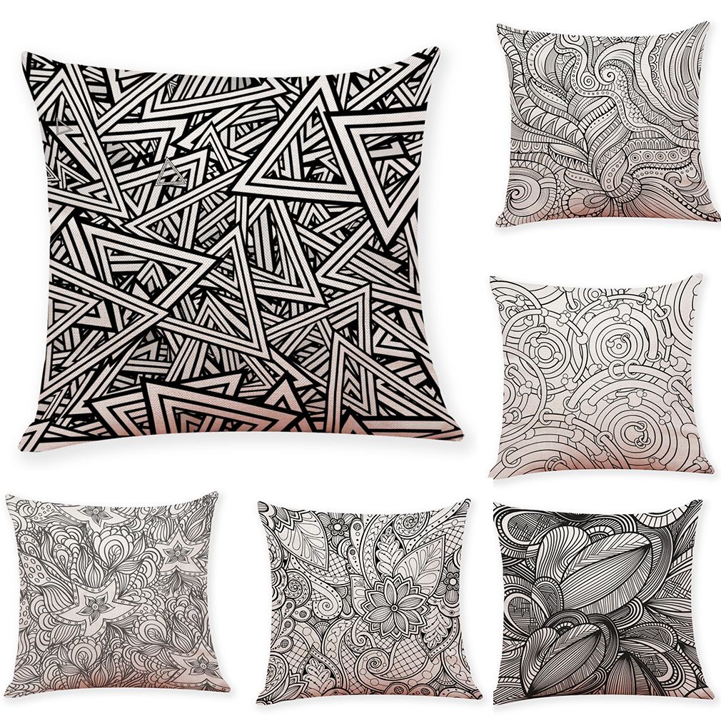 Nordic Black And White Linen Cushion Covers Home Office Sofa Square Pillow Case Decorative Pillow Covers Without Insert 18 18inch Cushions For Wicker Patio Furniture Replacement Furniture Cushions From Shannyshum226 1 71 Dhgate Com