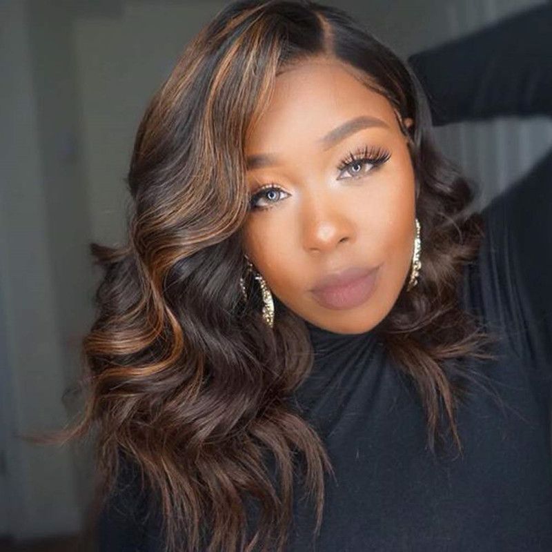 Ombre Blonde Short Wavy Full Lace Human Hair Wigs Brazilian Remy Pre plucked Lace Front Wig Ombre Blonde Short Wavy Full Lace Human Hair Wigs Brazilian Remy Pre plucked Lace Front Wig
