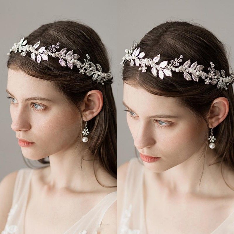 silver bridesmaid hair accessories