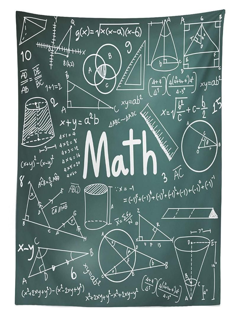 Satin Al Matematik Sinif Masa Ortusu Okul Kurulu Cizimler Formuller Sekiller Kelime Yemek Odasi Mutfak Masa Ortusu Tl190 81 Dhgate Comda