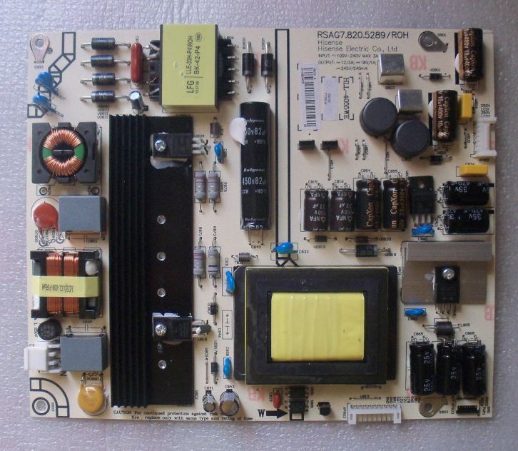 Carte Alimentation TV Hisense - RSAG7.820.6472.ROH - Pour Modèle LTDN65XT910XWTSEU3D