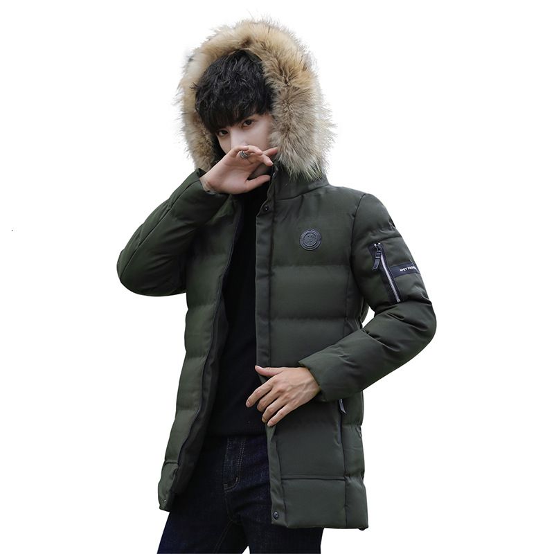 korean long down jacket