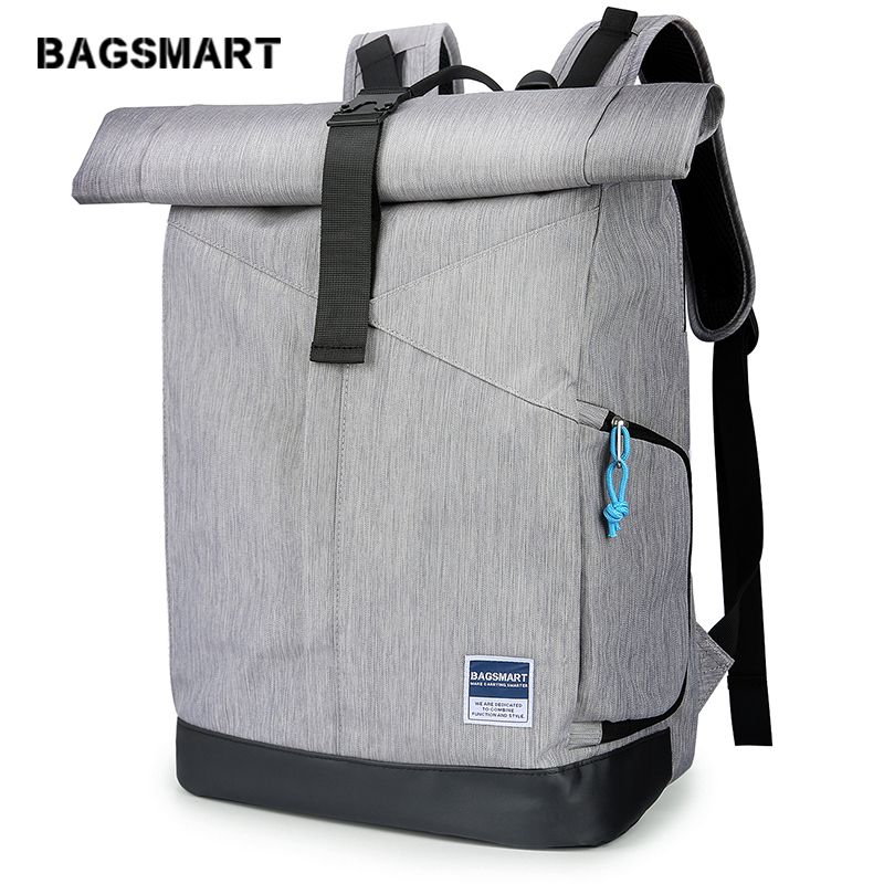 Custom Leather Men Laptop roll top Shoulder Satchel backpack Rucksack Travel
