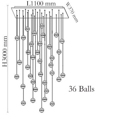 36 Heads L110 * W37cm rettangolari