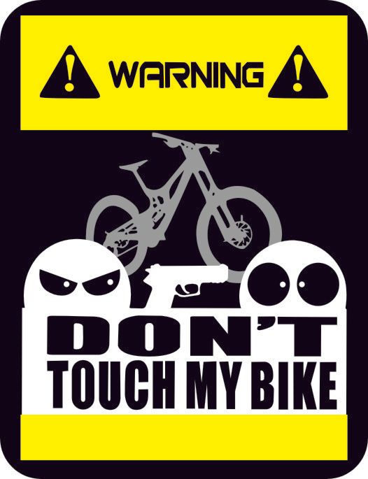 Mountain road Bike Dirt Stickers for MTB Warning don/'t touch mt bike race decals