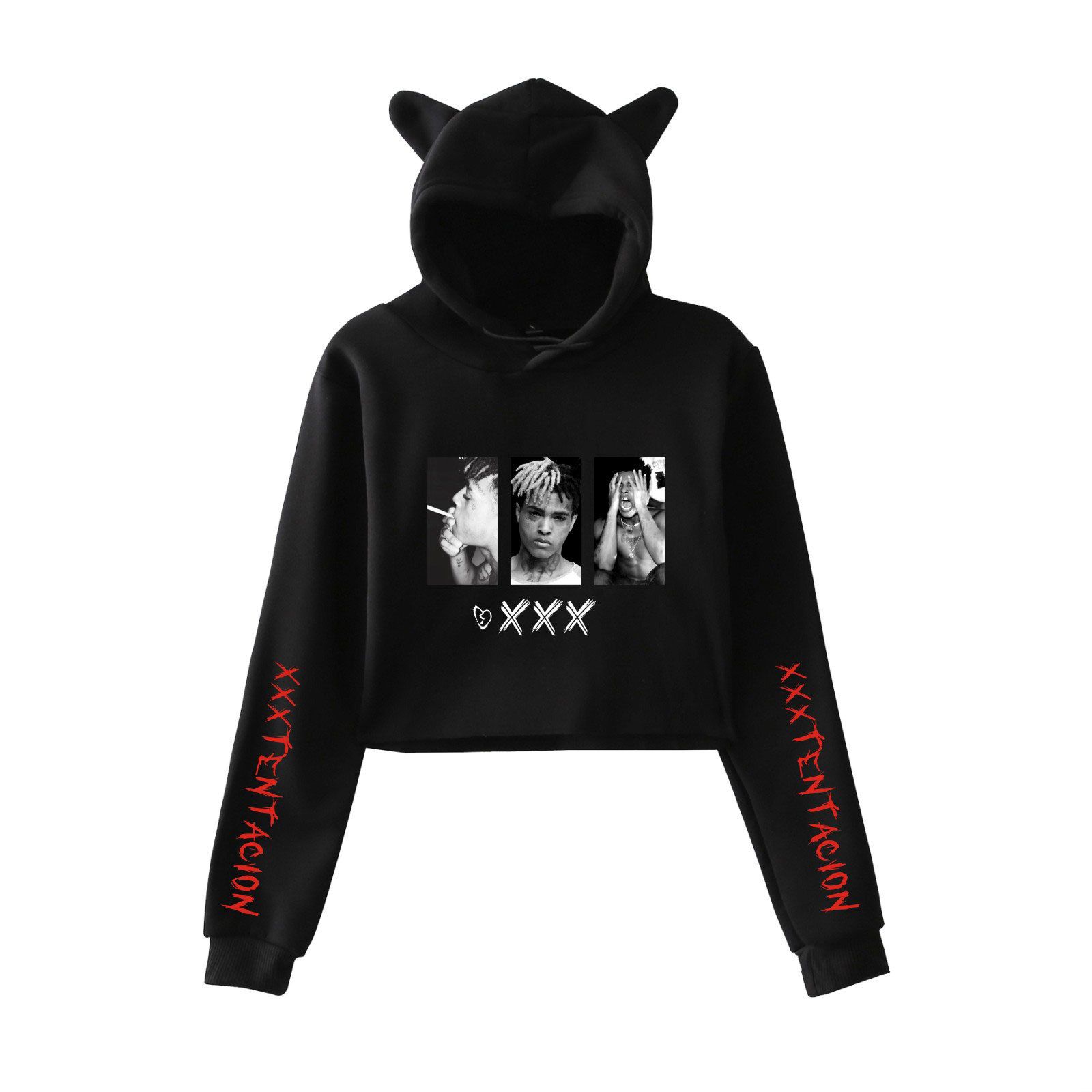 Acquistare Rapper Xxxtentacion Maniche Lunghe Donne Felpe Con Cappuccio  Maglione Felpa Donna Sexy Moda Gatto Felpa Con Cappuccio Giacca Casual  Vestiti Economico | Consegna Veloce E Qualità | It.Dhgate