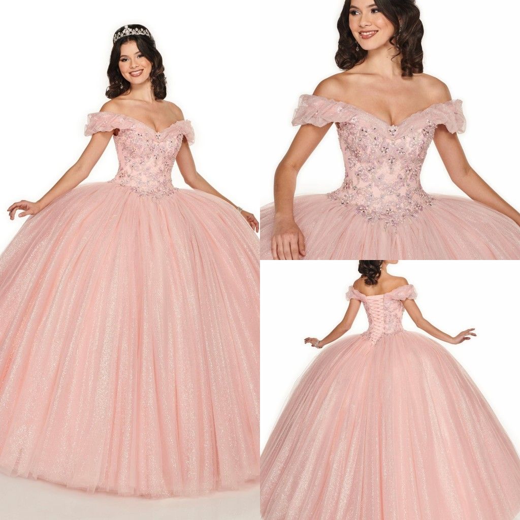 pink sequin gown