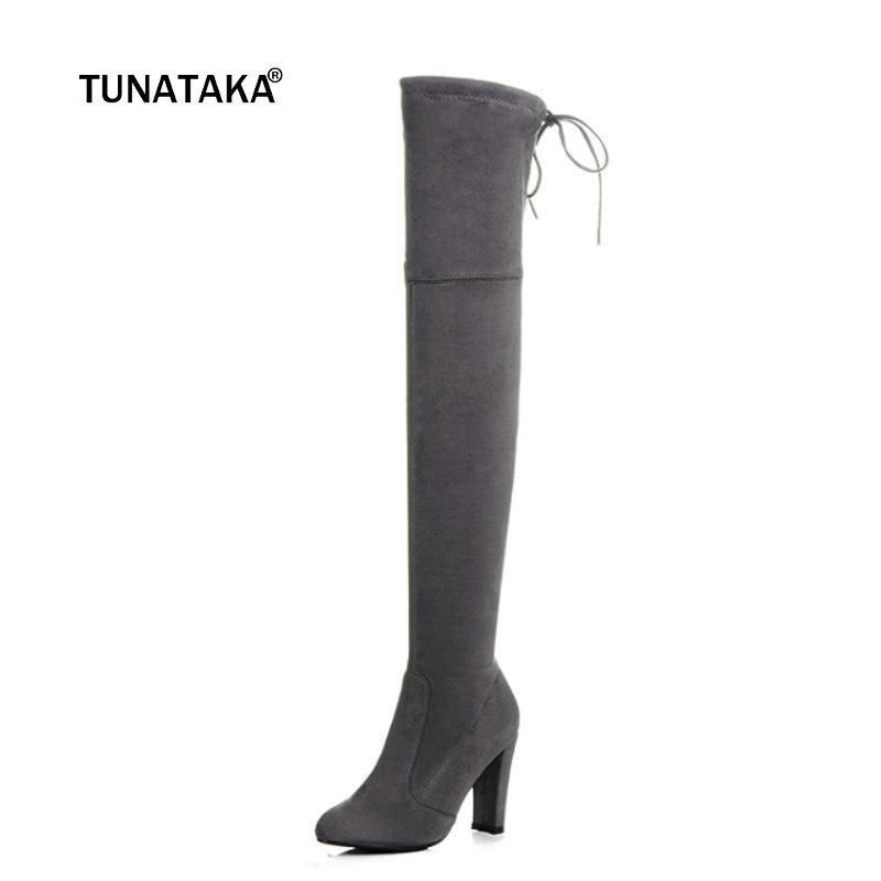 white suede thigh high boots