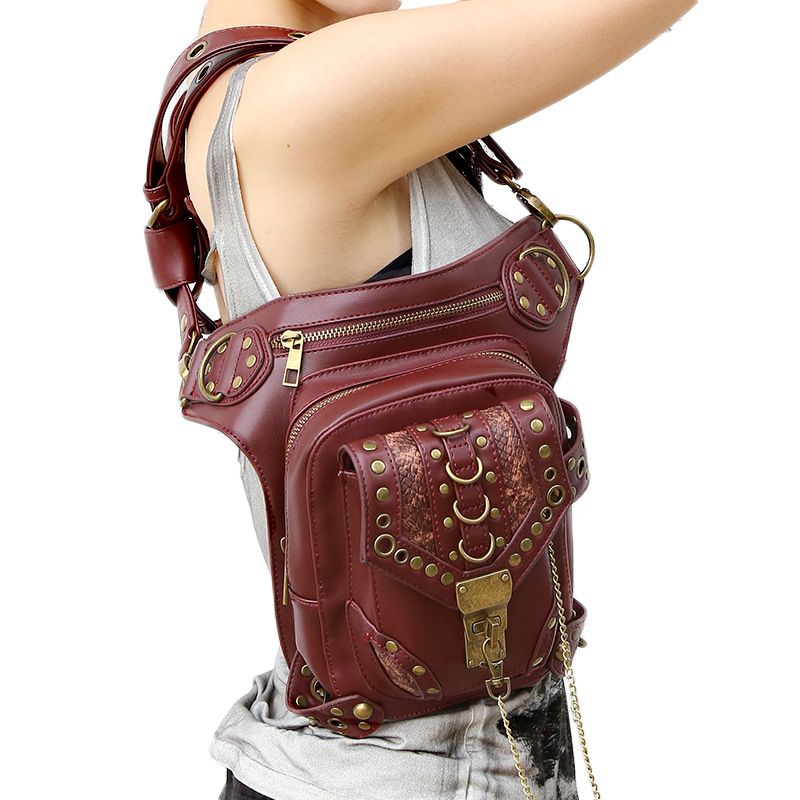 steampunk leg holster bolsa