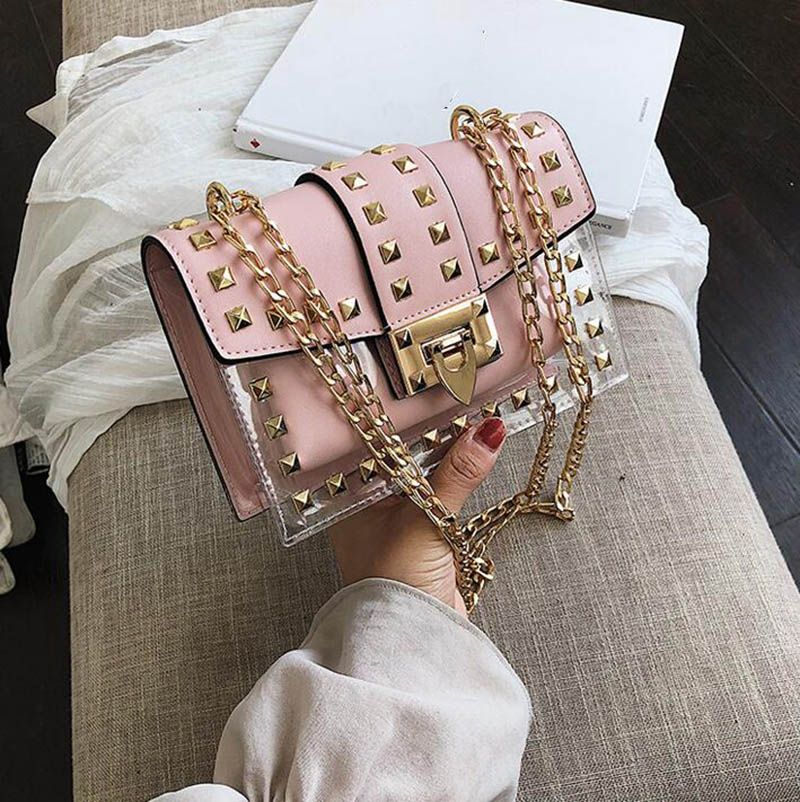 clear designer bolsas